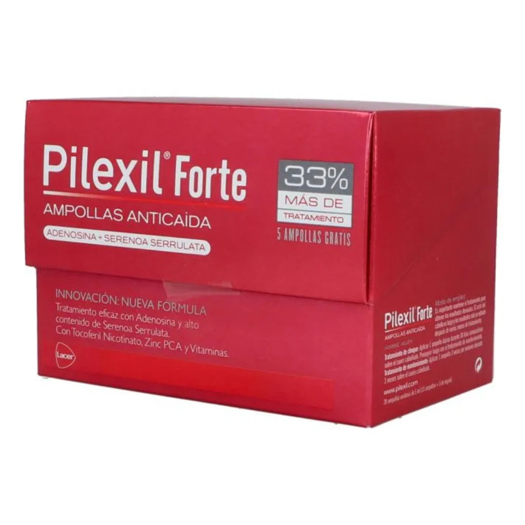 Pilexil Forte Anticaída 15 + 5 Ampolletas (6 ml c/u)