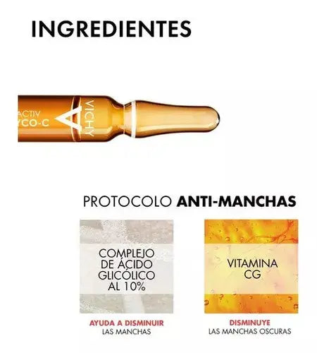 Vicky Glyco-C Ampollas Peeling de Noche